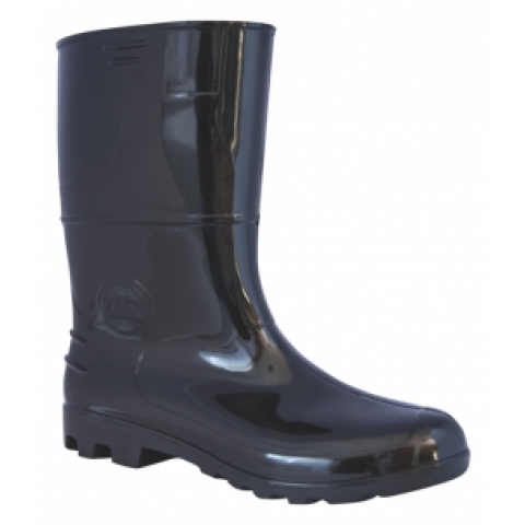 Bota PVC curta preta (40) - Kadesh